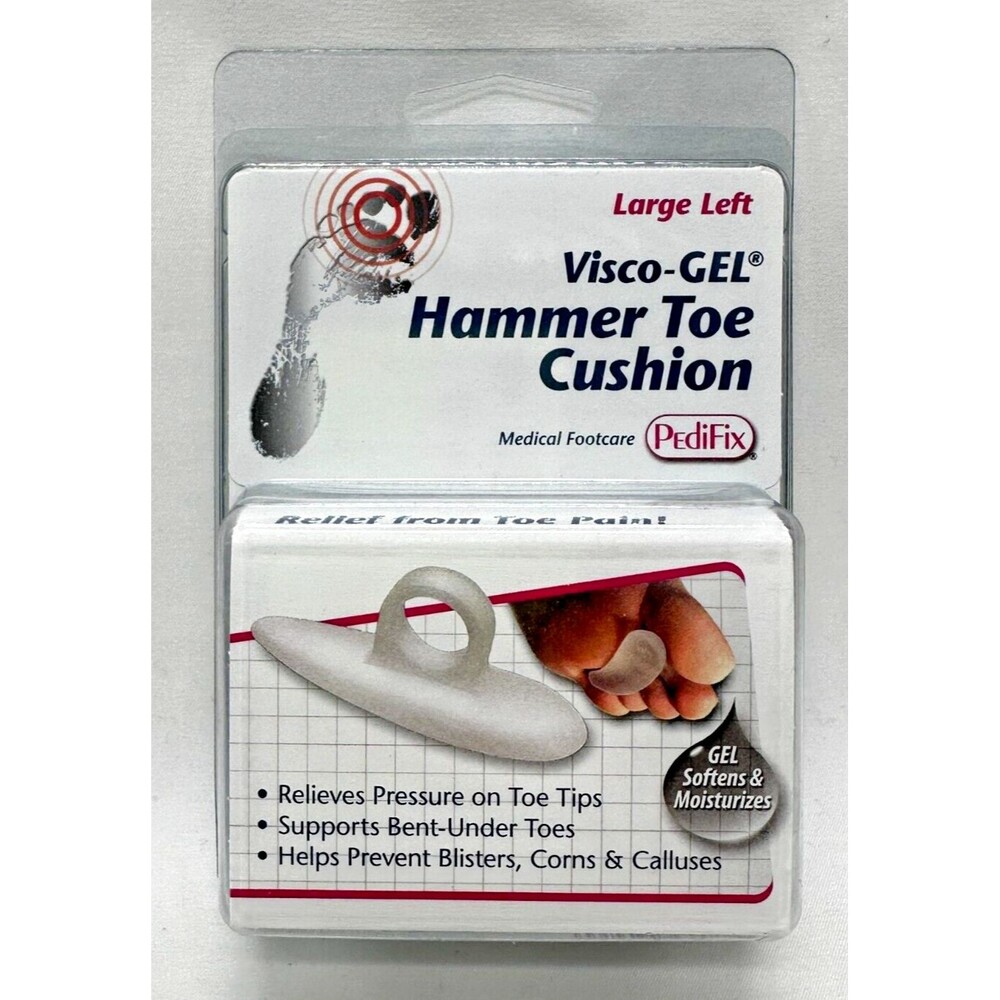 NEW PediFix Visco-Gel Hammer Toe Cushion P53-LL~ Large Left~ Women Sz 11+ Men 9+